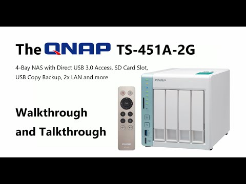 The QNAP TS-451A 4-Bay USB 3.0 DAS and NAS Walkthrough and Talkthrough with SPAN