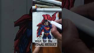#hyperlapse Sketching of SUPERMAN from #dc #art #comics