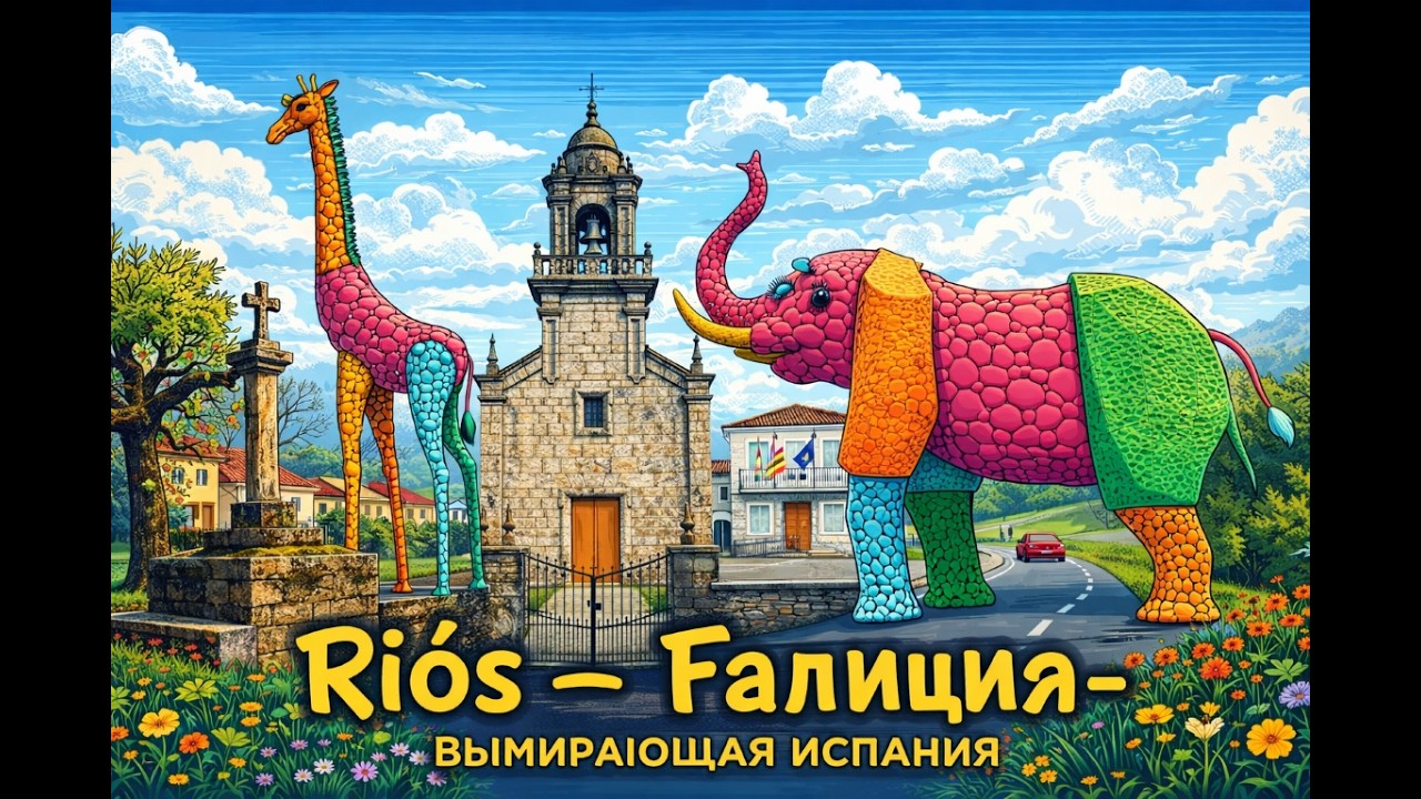 Зелёная зима в Испании | Тихий Риос в Галисии