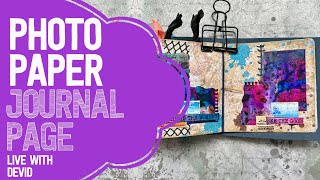 Photo Paper Journal Page! | LIVE with Devid screenshot 2