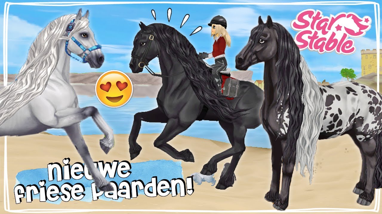 FRIESE PAARDEN + NIEUWE RACES & TUIG 😍 - Star Stable | Daphne draaft door - YouTube