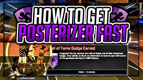 NBA 2K17 HOW TO GET POSTERIZER FAST|  EASIEST AND QUICKEST WAY!!