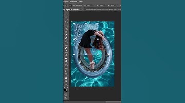 Tiny Planet Water Effect-Best photoshop tutorial #shorts
