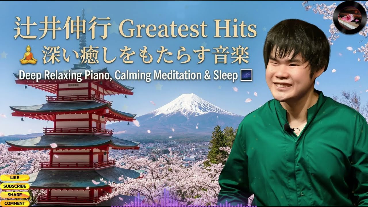 辻井伸行 Greatest Hits 🎹 最高の睡眠 癒しのピアノメドレー Deep Sleep Relaxing Piano & Meditation 🌿
