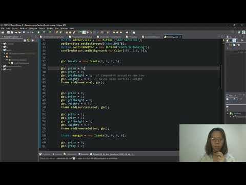 Basic Java AWT Implementation - Bookings Module in a Salon System