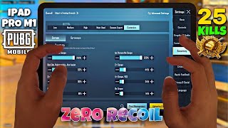 Recoil God Sensitivity and Control Setting’s + CODE ? IPad Pro M1 Pubg Mobile + Handcam