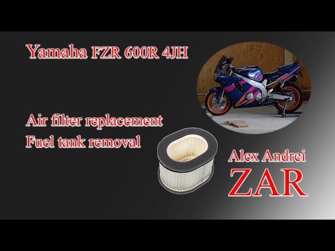 Yamaha FZR 600R 4JH 1994 Air Filter Change and fuel tank