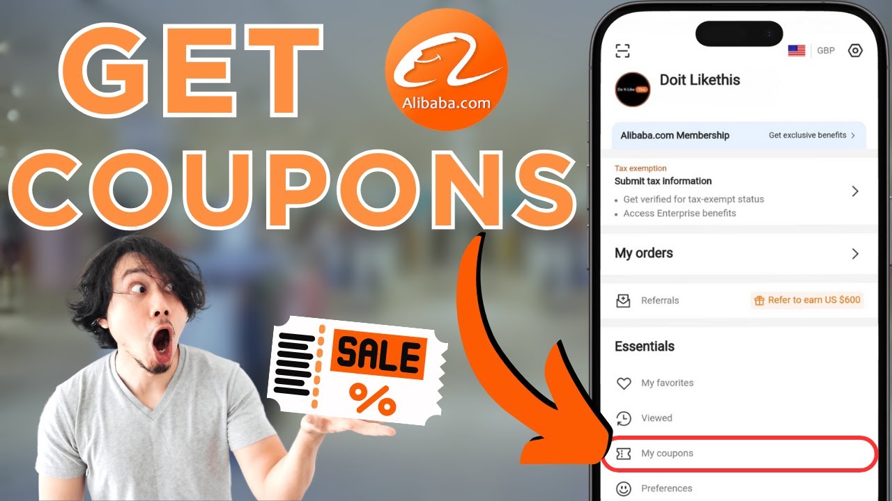 How To Get Coupons On Alibaba App!