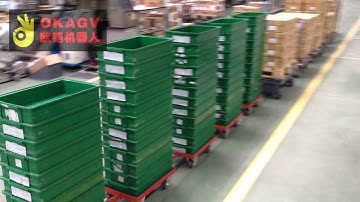 403  Tugger AGV working in a famous electric factory