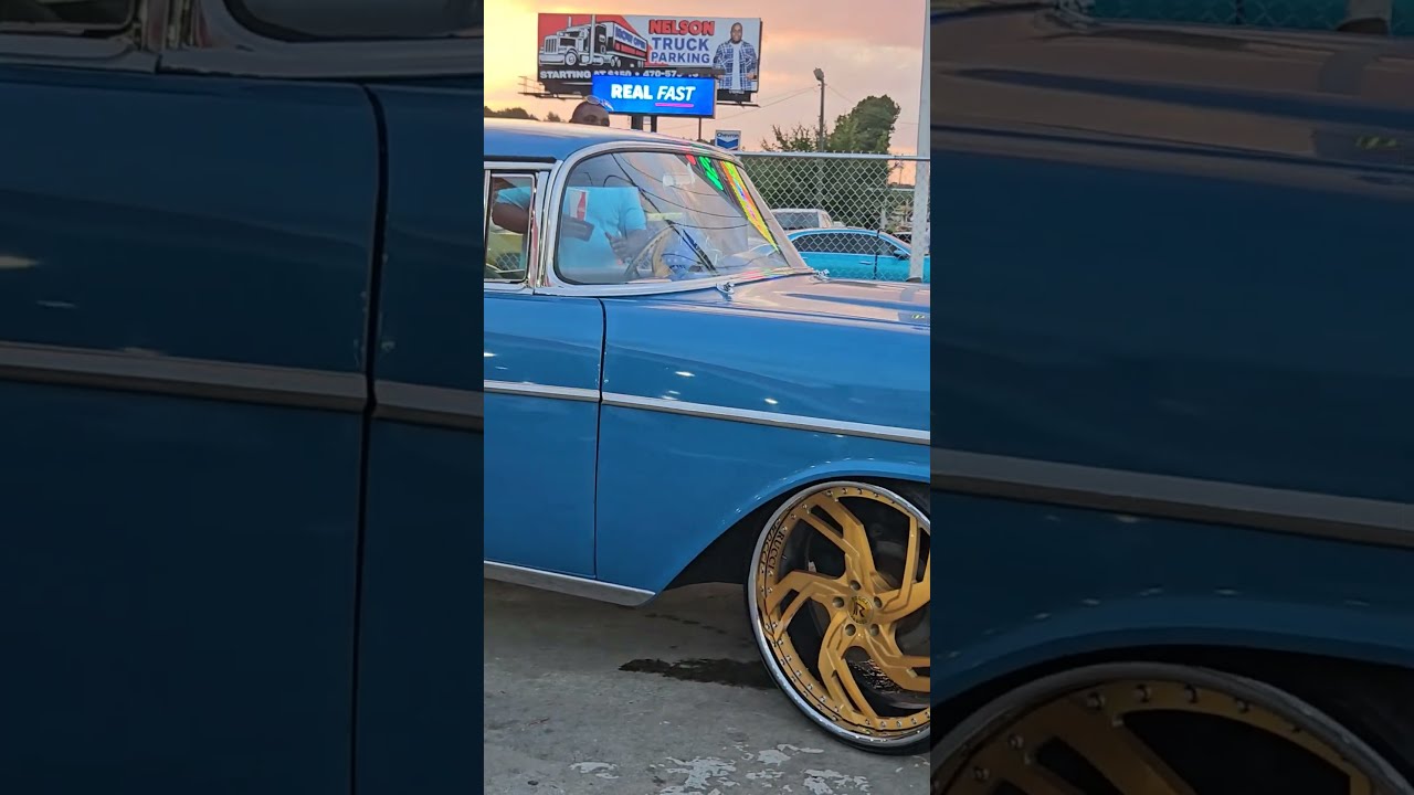 1957 Chevrolet Bel Air On 24 Gold Rucci Wheels Soul Automobile