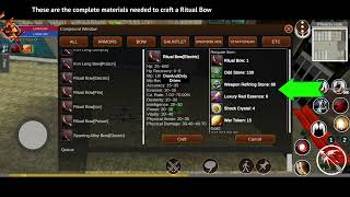 Crafting My NPC Ritual Bow | Ran Mobile: The Master Class screenshot 4