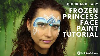 face frozen paint princess tutorial