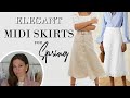 8 ELEGANT ways to style a Midi Skirt in SPRING 2020 | Classy Fashion for Women
