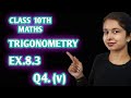 Class 10th maths Chapter 8 Trigonometry Ex.8.3 Q4.(v) #theknowledgegain #youtube #yt #viral #maths 