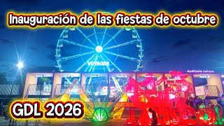 Inauguración de Fiestas de octubre 2026 GDL 