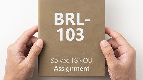 BRL - 103 solved assignment 2024-25 || BRL - 103 solved assignment 2025 BBA RETAIL