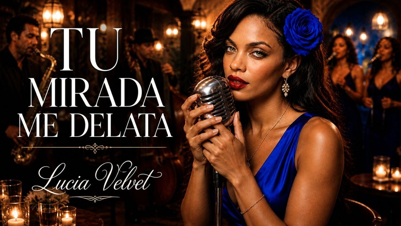Tu Mirada me Delata | Canción Jazz Latino emocional – Lucia Velvet