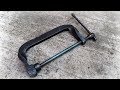 Forged C Clamp DIY Blacksmithing Practice