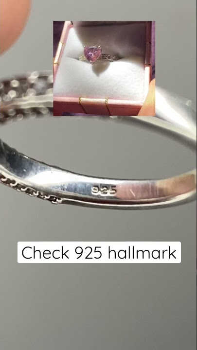 Sterling silver jewellery 925 check hallmark