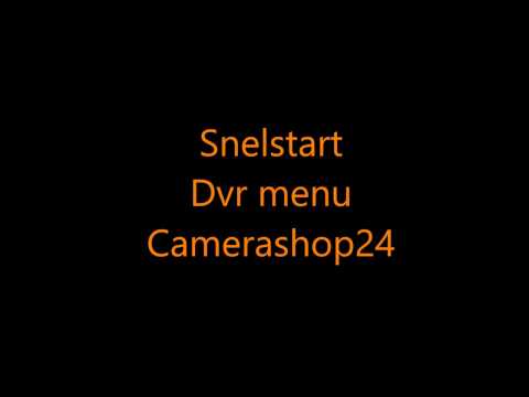 DVR menu Camerashop24 dv48