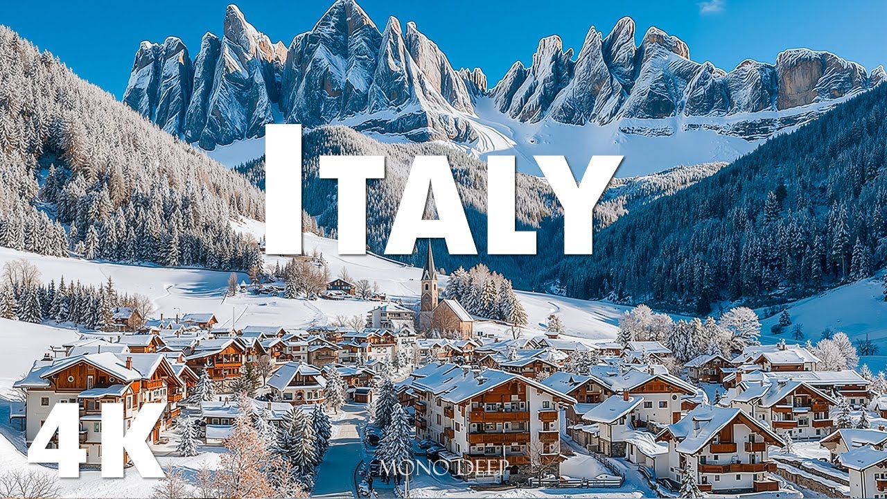 Winter in Italy 4K ❄️ Winter Wonderland of Snowy Dolomites, Alpine Villages & Frozen Valleys
