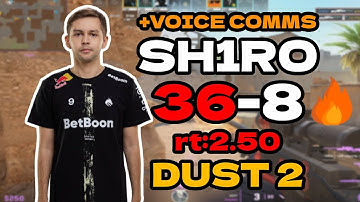 😯sh1ro (36-8) rt:2.50 SoloQ +VOICE COMMS l EU FACEIT RANKED (dust2) l #cs2 #pov