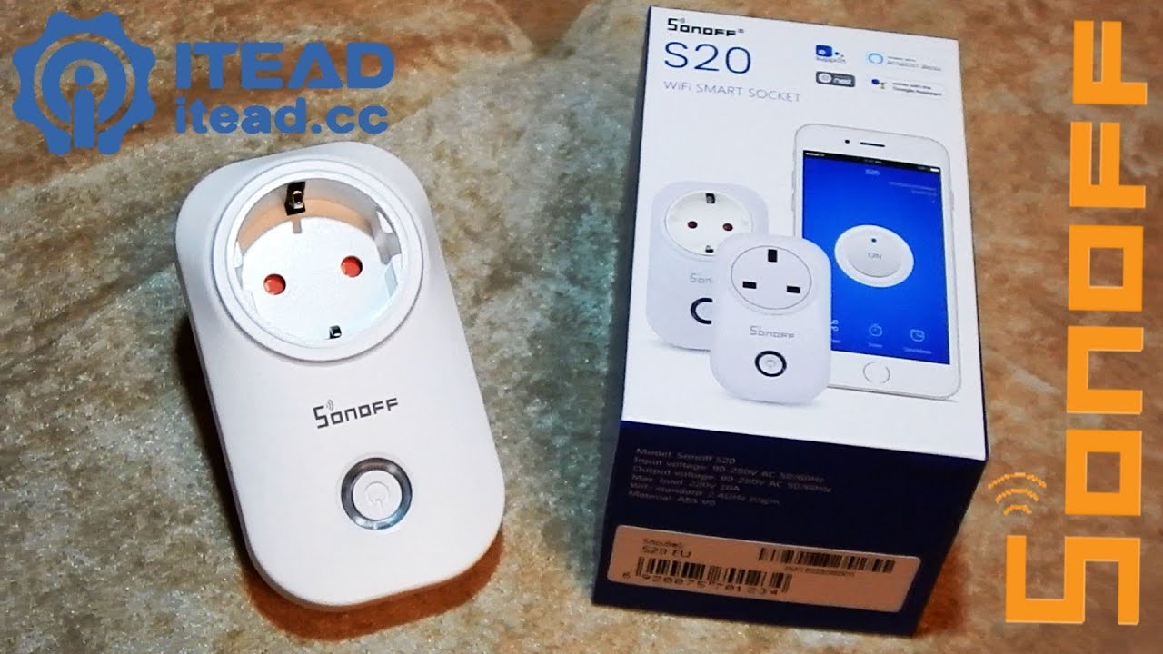 СМАРТ розетка от itead.cc - Sonoff S20 Smart Socket WIFI - YouTube