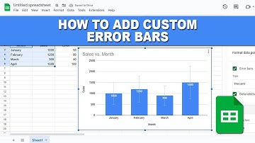 how to add custom error bars in google sheets