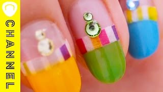 簡単７色ネイル♡ Easy 7 color nail♡