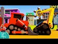 Robot Digger vs Digley! - DIGLEY AND DAZEY | Construction Truck Long Video for Kids