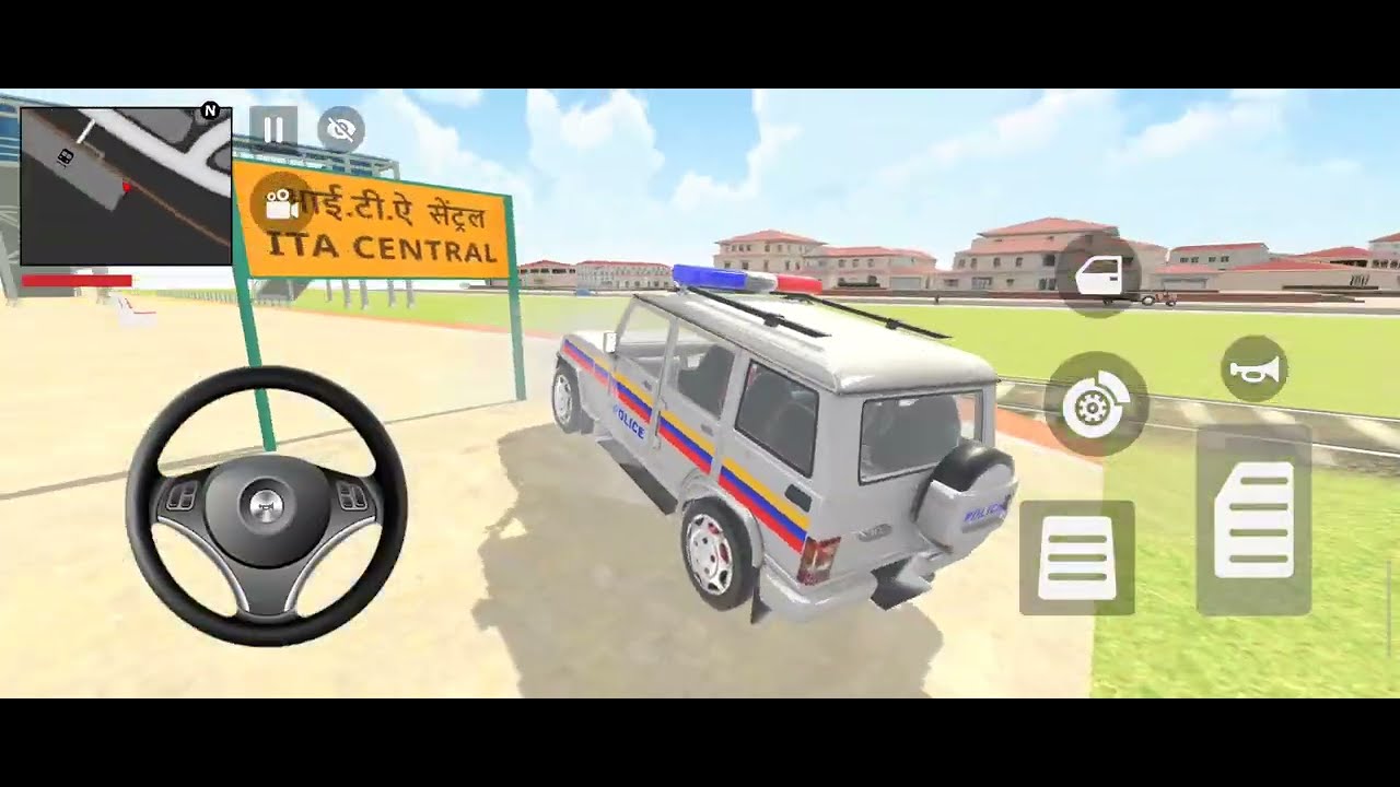 Scorpio Police Car Gameplay 🚓 | Indian Police SUV Driving Simulator | 4x4 Action