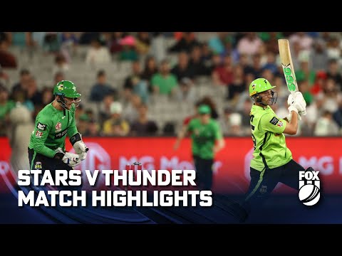 Melbourne Stars vs Sydney Thunder - Match Highlights | Fox Cricket | 25/0123
