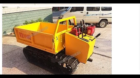 1 ton Hydraulic Self Loading Mini dumper transporter Crawler Dumper
