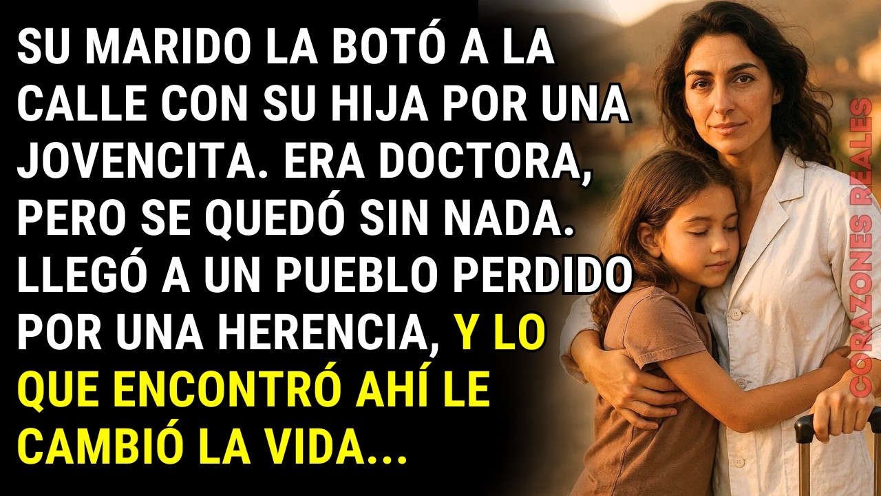Su esposo rico la dejó sin nada. La doctora huyó con su hija a un pueblo… Al ver de quién era…