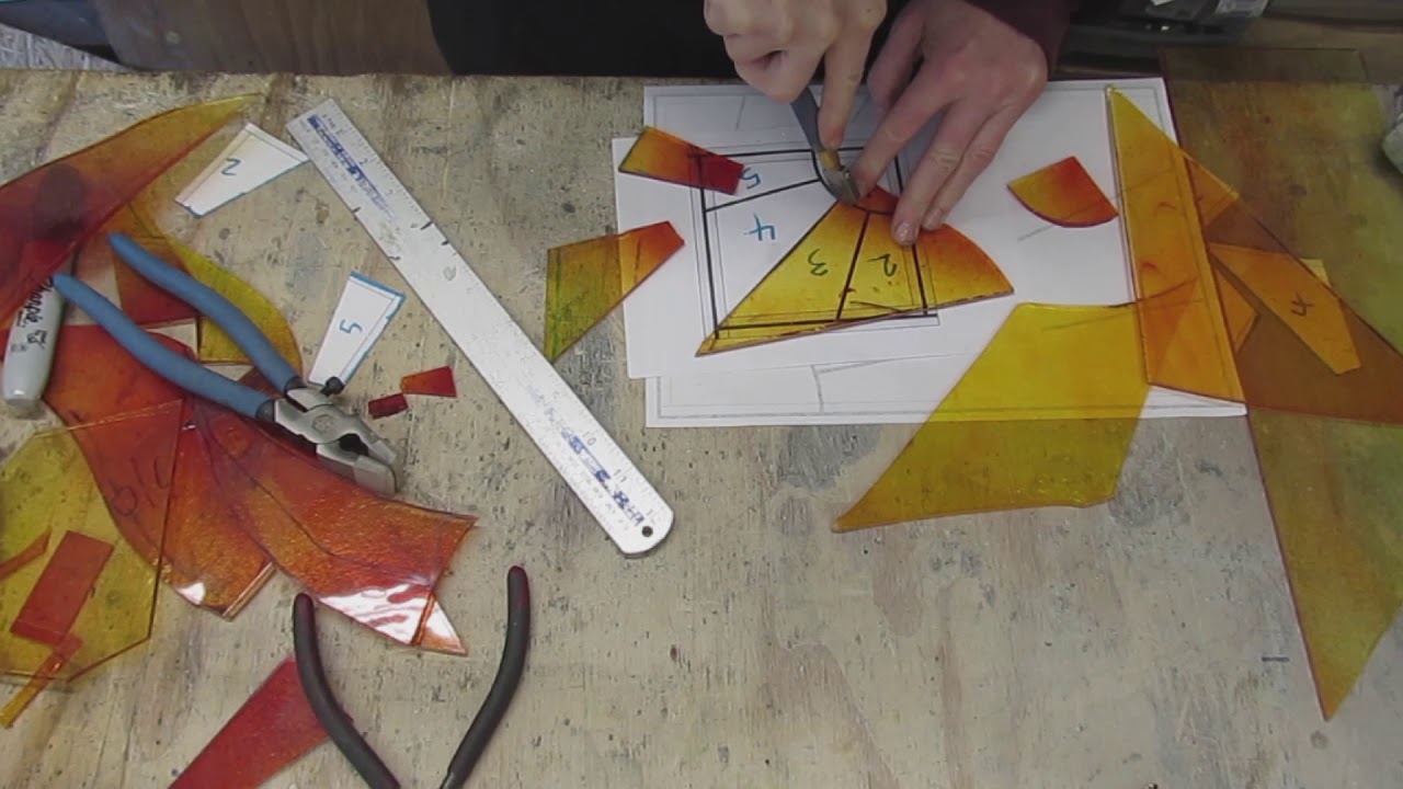 Sophie's Stained Glass | Leaded Glass Complete Beginner's Project, Part 1,  Sunbust Ornament