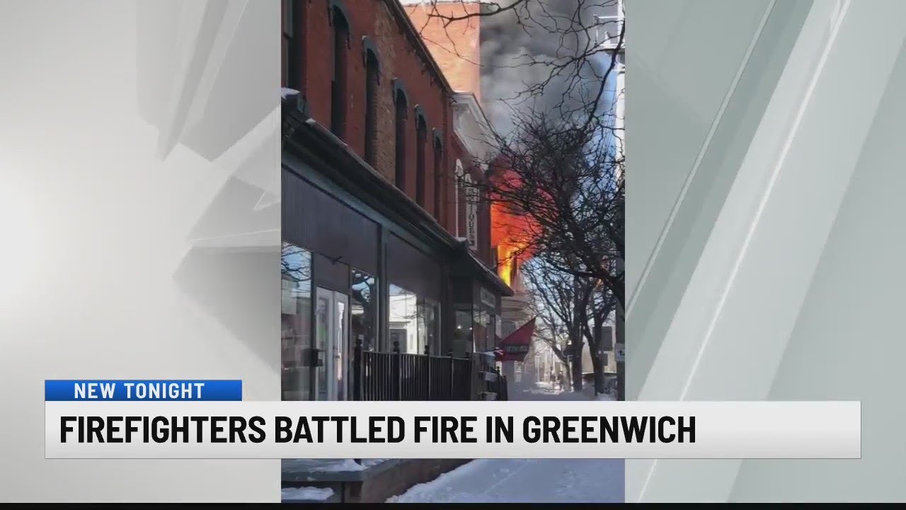 Firefighters battled fire in Greenwich