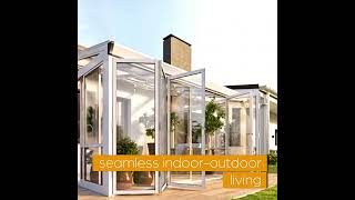 Bi-Fold Glass Door Sunroom Solarium By Highlander Home