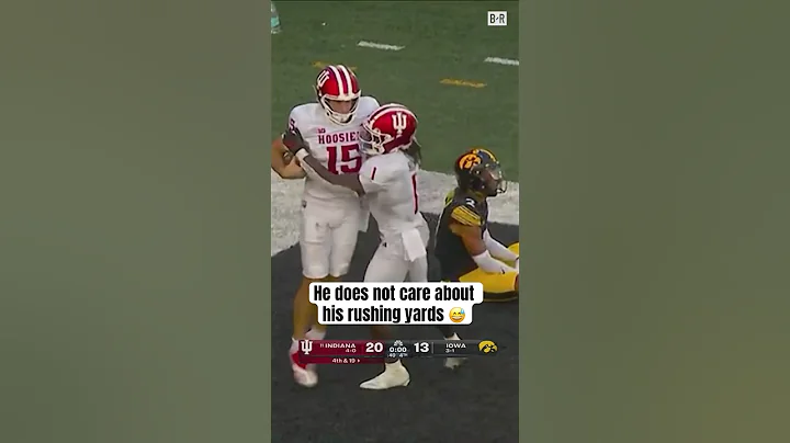 Fernando Mendoza intentional safety 🏃‍♂️