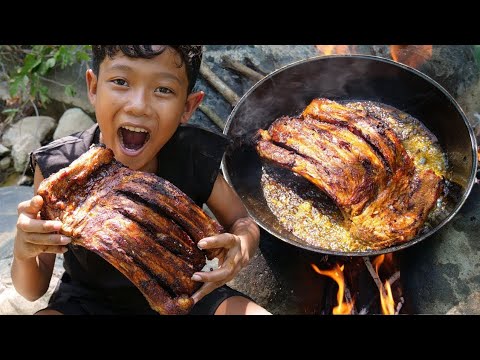 a-young-boy-cooking-pork-rib-and-eating-delicious-by-(-kmeng-prey-)_full-hd