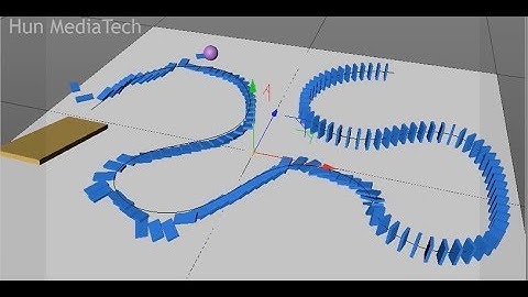 [시포디 모그라프] 다이내믹 활용 도미노 모션-쉬운 곡선 배치방법-시네마 4D(Cinema 4D MoGraph & Dynamic Domino)