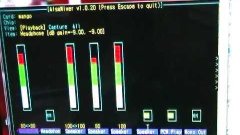 Alsa sound Setting
