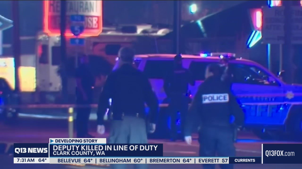 Clark County deputy killed in the line of duty - YouTube