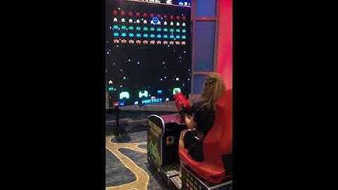 Talk of the Town Giant LED Space Invaders