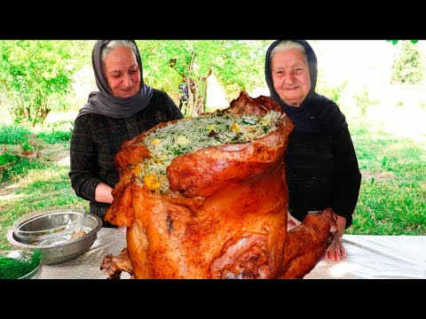 Təndirdə QUZU SƏBƏTİ bişirdi-İçinə paxlalı,şüyüdlü Plov tökdük-Möhtəşəm dadlı oldu