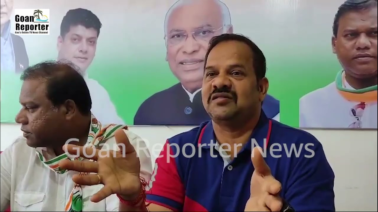Goan Reporter News: North Goa Congress Holds Press Briefing on Water Shortage in Mapusa