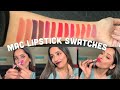 26 MAC LIPSTICK SWATCHES FOR INDIAN SKINTONE. TAN/OLIVE/MEDIUM