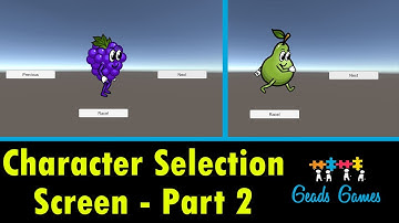 Character Selection Screen - Part 2 - PlayerPrefs - Unity Tutorial 2019