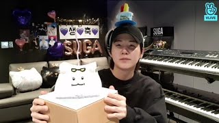 BTS SUGA on VLIVE: Suga birthday |YONGGI DAY (SUB INDO ENG)