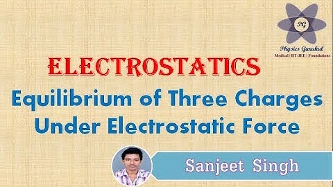 Electrostatics (part-1) | Equilibrium of Three Charge Particles Under Electrostatic Force
