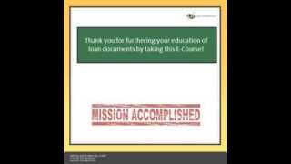 Loan Document E Course